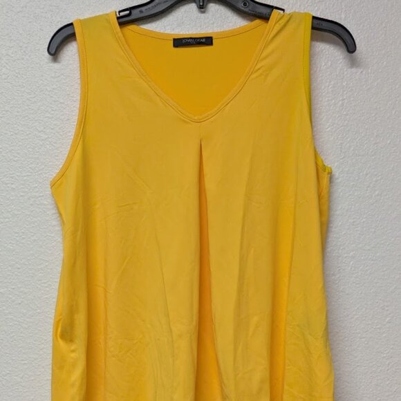 LOVEU.DEAR Yellow Sleeveless with Front Pleat Blouse - Large - Picture 1 of 5